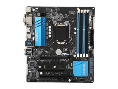 ASRock H97M Pro4 LGA 1150 Intel H97 HDMI SATA 6Gb/s USB 3.0 Micro ATX Intel Motherboard