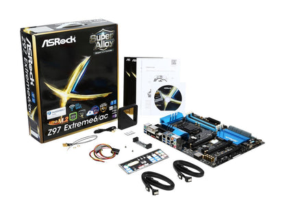 ASRock Z97 Extreme6/ac LGA 1150 Intel Z97 HDMI SATA 6Gb/s USB 3.0 ATX Intel Motherboard