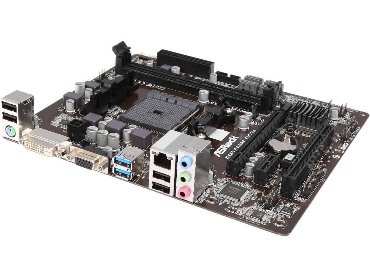 ASRock FM2A68M-DG3+ FM2+ / FM2 AMD A68H FCH (Bolton D2H) SATA 6Gb/s USB 3.0 Micro ATX AMD Motherboard