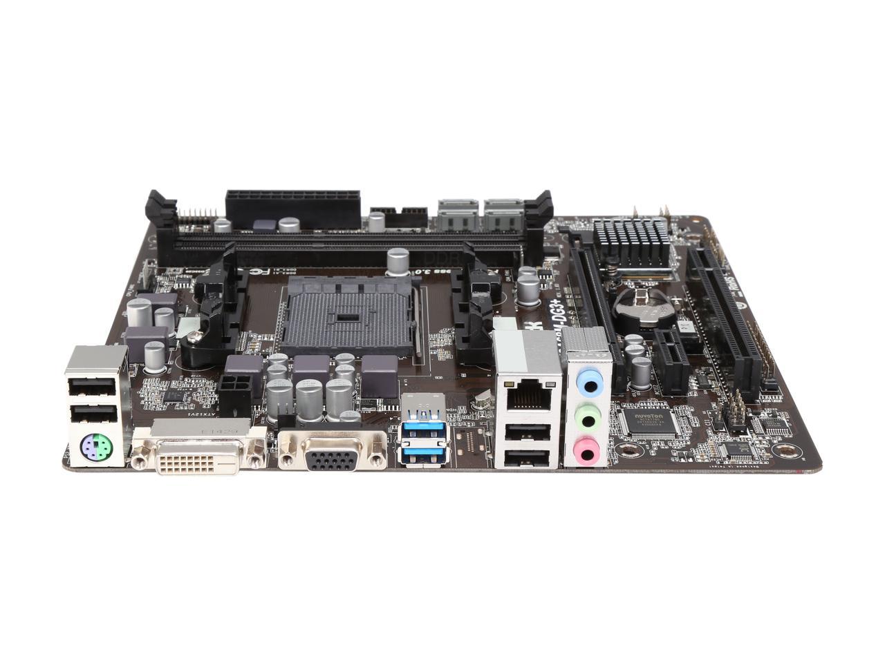 ASRock FM2A68M-DG3+ FM2+ / FM2 AMD A68H FCH (Bolton D2H) SATA 6Gb/s USB 3.0 Micro ATX AMD Motherboard