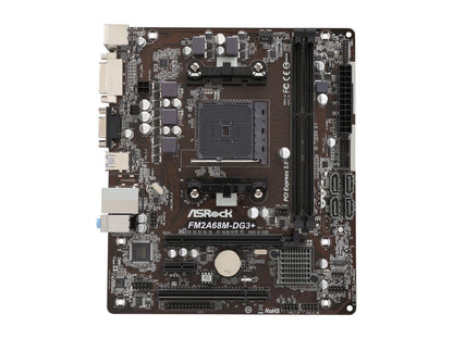 ASRock FM2A68M-DG3+ FM2+ / FM2 AMD A68H FCH (Bolton D2H) SATA 6Gb/s USB 3.0 Micro ATX AMD Motherboard