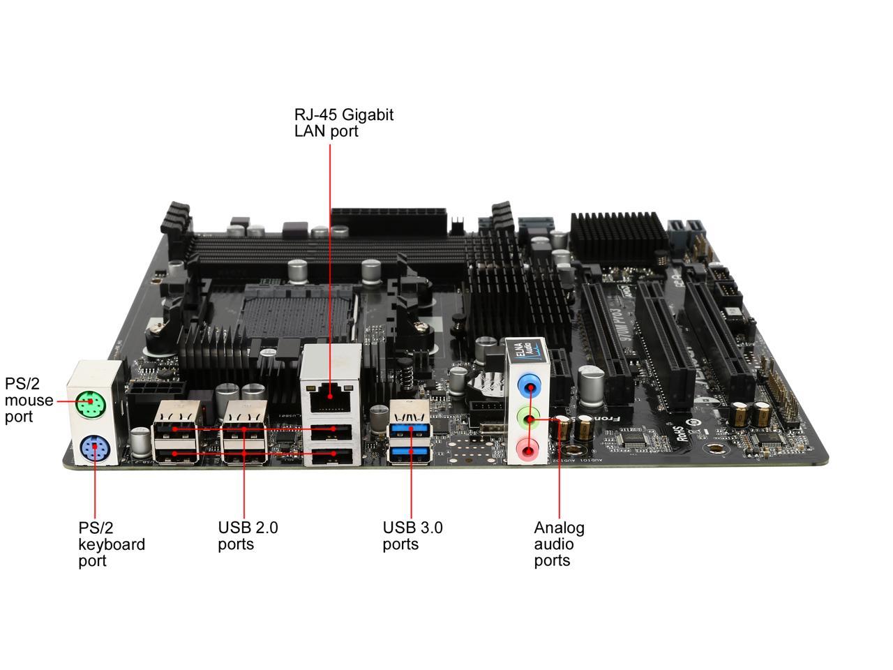 ASRock 970M Pro3 AM3+/AM3 AMD 970 + AMD SB950 6 x SATA 6Gb/s USB 3.0 Micro ATX AMD Motherboard