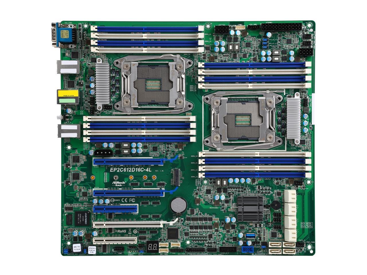 ASRock EP2C612D16C-4L SSI EEB Server Motherboard Dual Socket LGA 2011 R3 Intel C612