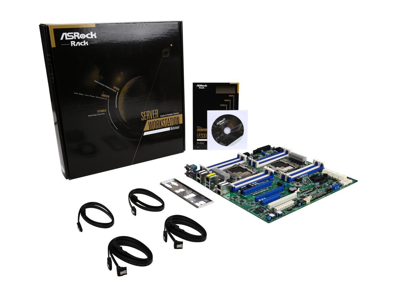 ASRock EP2C612D16C-4L SSI EEB Server Motherboard Dual Socket LGA 2011 R3 Intel C612