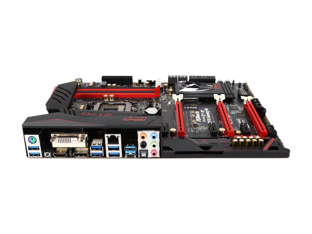 ASRock ASRock Fatal1ty Gaming Z170 Gaming K6 LGA 1151 Intel Z170 HDMI SATA 6Gb/s USB 3.1 USB 3.0 ATX Intel Motherboard