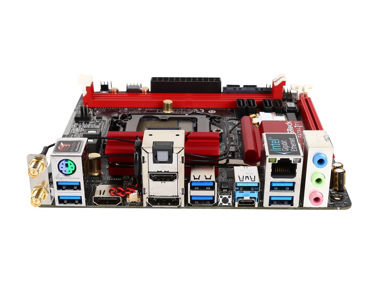 ASRock ASRock Fatal1ty Gaming Z170 Gaming-ITX/ac LGA 1151 Intel Z170 HDMI SATA 6Gb/s USB 3.1 USB 3.0 Mini ITX Intel Motherboard