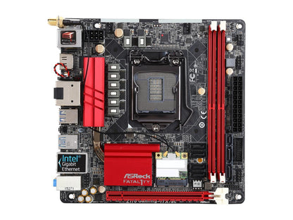 ASRock ASRock Fatal1ty Gaming Z170 Gaming-ITX/ac LGA 1151 Intel Z170 HDMI SATA 6Gb/s USB 3.1 USB 3.0 Mini ITX Intel Motherboard