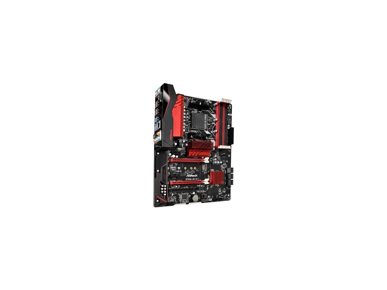 ASRock 970A-G/3.1 AM3+/AM3 AMD 970 SATA 6Gb/s USB 3.1 USB 3.0 ATX AMD Motherboard