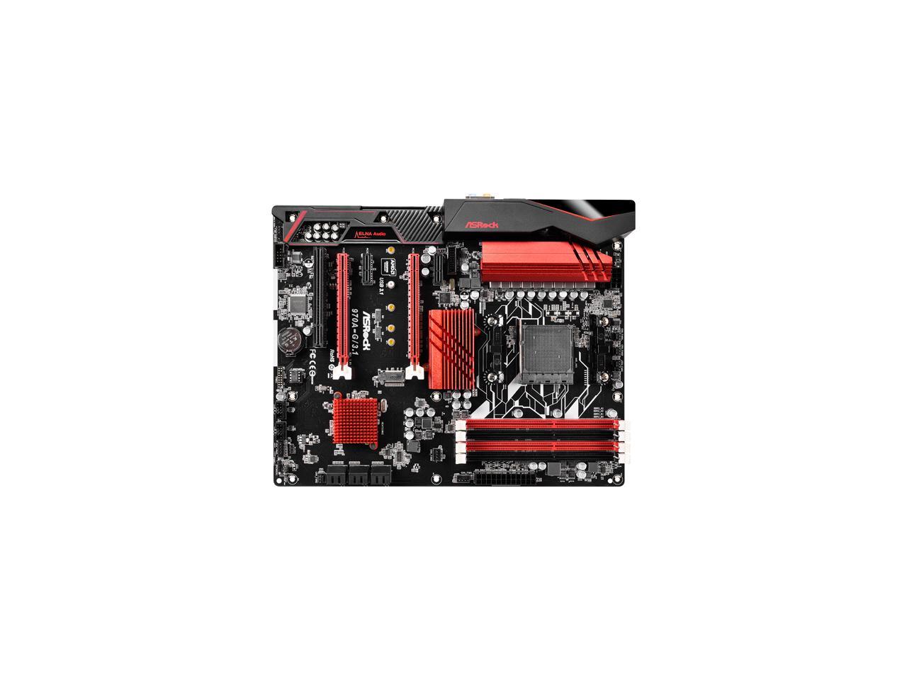 ASRock 970A-G/3.1 AM3+/AM3 AMD 970 SATA 6Gb/s USB 3.1 USB 3.0 ATX AMD Motherboard