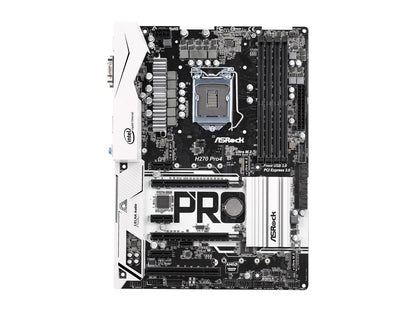 ASRock H270 Pro4 LGA 1151 Intel H270 HDMI SATA 6Gb/s USB 3.0 ATX Motherboards - Intel