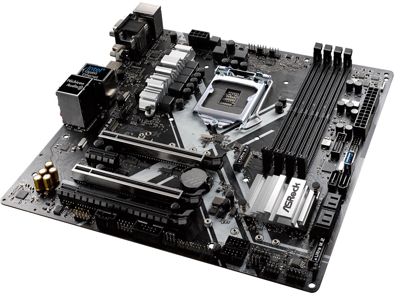 ASRock Z270M EXTREME 4 LGA 1151 Intel Z270 HDMI SATA 6Gb/s USB 3.1 USB 3.0 Micro ATX Motherboards - Intel
