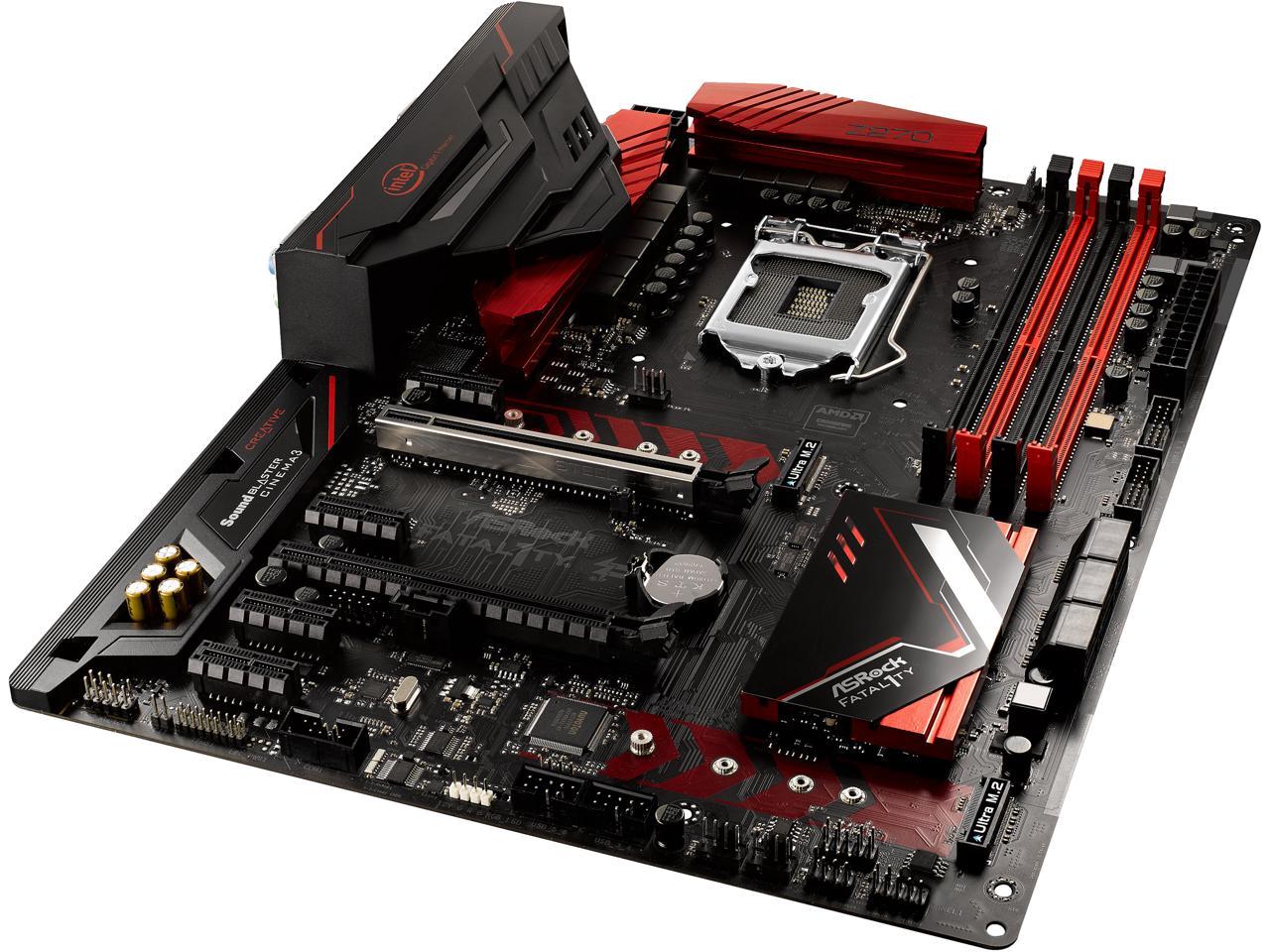 ASRock Fatal1ty Z270 GAMING K4 LGA 1151 Intel Z270 HDMI SATA 6Gb/s USB 3.0 ATX Motherboards - Intel