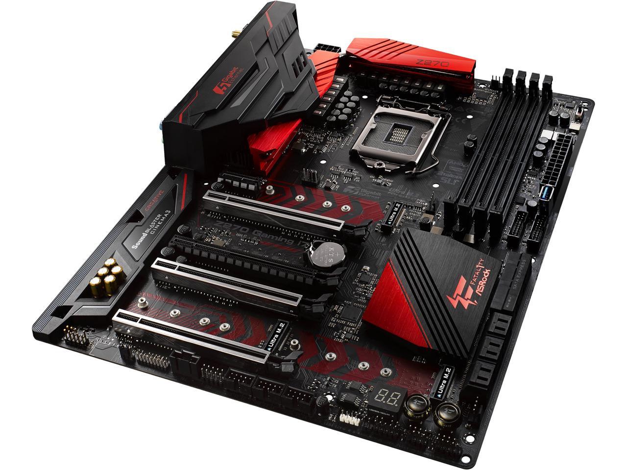 ASRock Fatal1ty Z270 GAMING I7 LGA 1151 Intel Z270 HDMI SATA 6Gb/s USB 3.1 ATX Motherboards - Intel