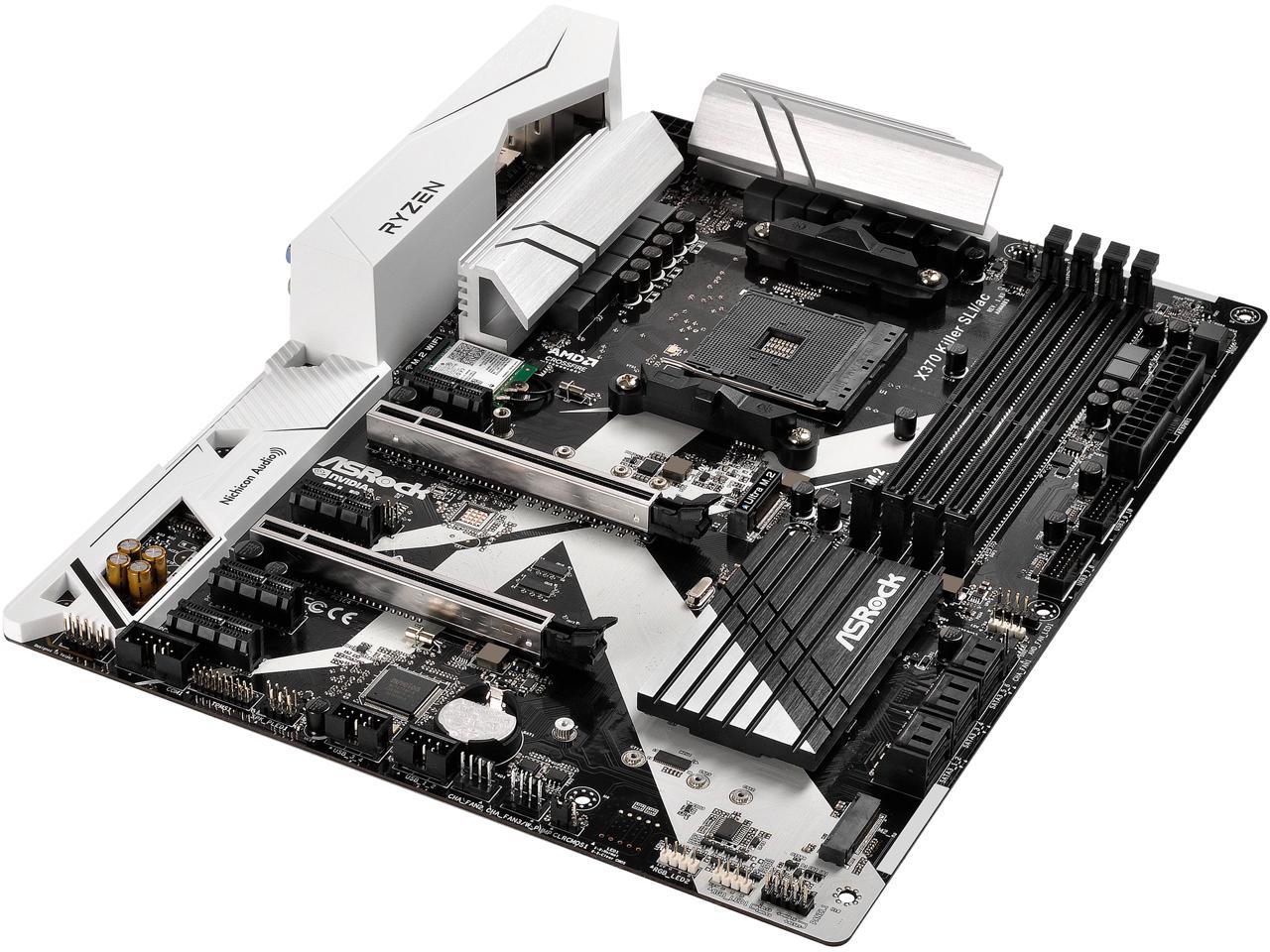 ASRock X370 Killer SLI/ac AM4 AMD Promontory X370 SATA 6Gb/s ATX AMD Motherboard