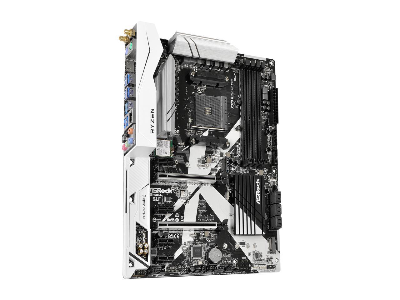 ASRock X370 Killer SLI/ac AM4 AMD Promontory X370 SATA 6Gb/s ATX AMD Motherboard