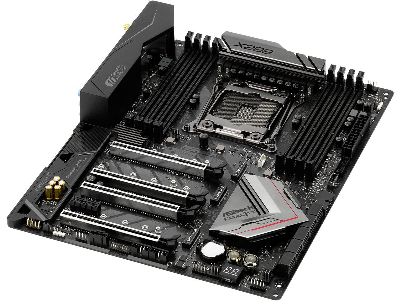 ASRock Fatal1ty X299 Professional Gaming i9 LGA 2066 Intel X299 SATA 6Gb/s USB 3.1 USB 3.0 ATX Intel Motherboard