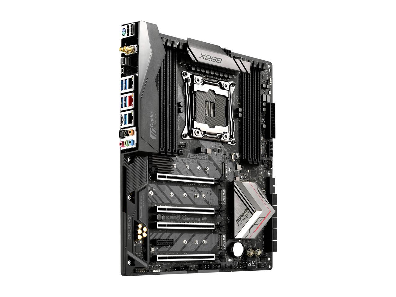 ASRock Fatal1ty X299 Professional Gaming i9 LGA 2066 Intel X299 SATA 6Gb/s USB 3.1 USB 3.0 ATX Intel Motherboard