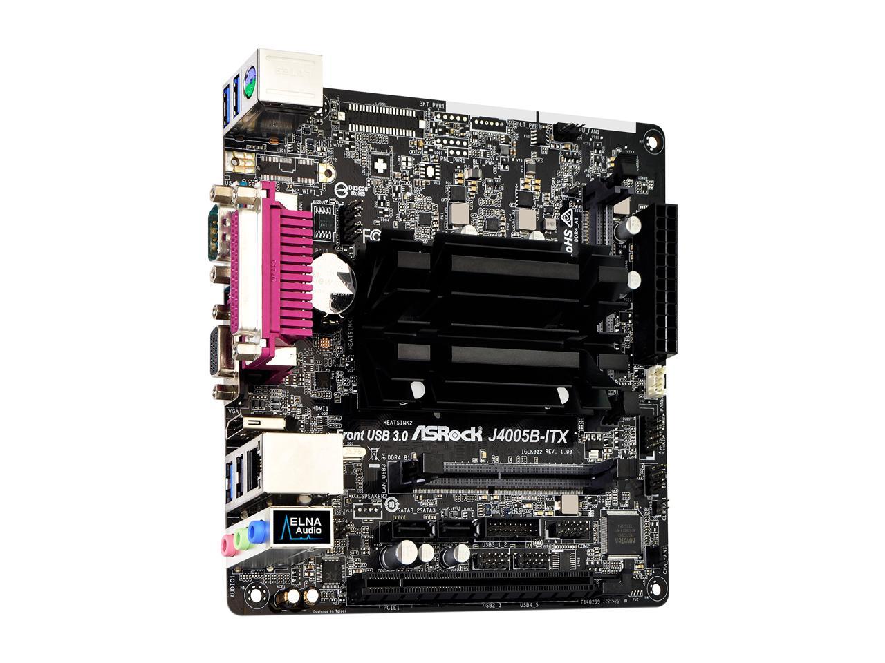 ASRock J4005B-ITX Intel Celeron Dual-Core Processor J4005 (up to 2.7 GHz) Mini ITX Motherboard / CPU Combo