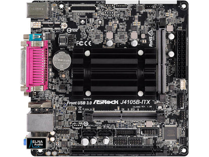 ASRock J4105B-ITX Intel Celeron Quad-Core Processor J4105 (up to 2.5 GHz) Mini ITX Motherboard / CPU Combo