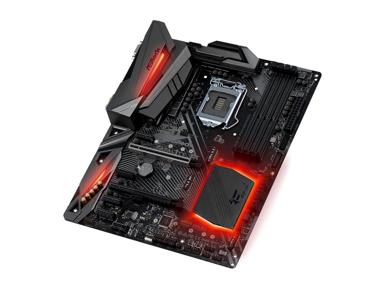 ASRock Fatal1ty H370 Performance LGA 1151 (300 Series) Intel H370 SATA 6Gb/s ATX Intel Motherboard