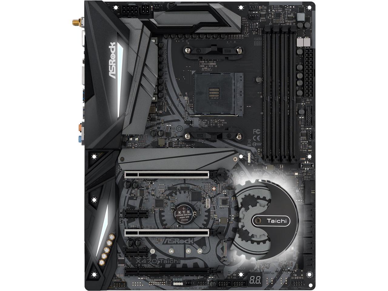 ASRock X470 Taichi AM4 AMD Ryzen 3000 Series CPU Ready ATX AMD Motherboard