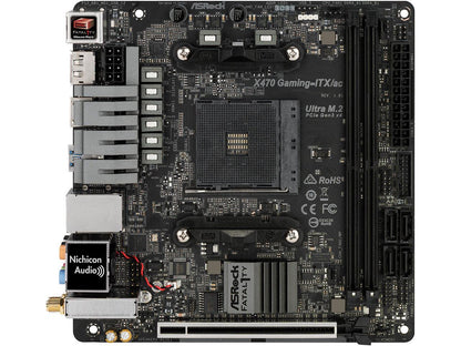 ASRock Fatal1ty X470 Gaming-ITX/ac AM4 AMD Ryzen 3000 Series CPU Ready Mini ITX AMD Motherboard