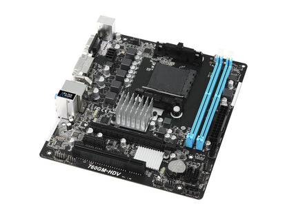 ASRock 760GM-HDV AM3+/AM3 AMD 760G HDMI Micro ATX AMD Motherboard