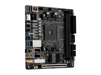 ASRock Fatal1ty B450 GAMING-ITX/AC AM4 AMD Promontory B450 SATA 6Gb/s USB 3.1 HDMI Mini ITX AMD Motherboard