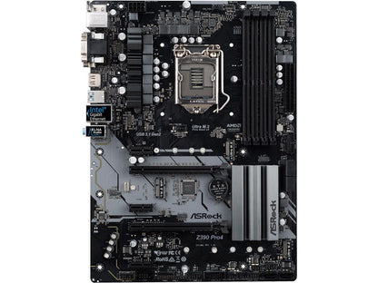 ASRock Z390 Pro4 LGA 1151 (300 Series) Intel Z390 SATA 6Gb/s ATX Intel Motherboard