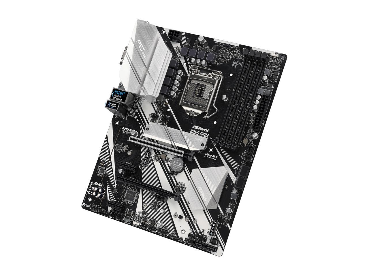 ASRock B365 Pro4 LGA 1151 (300 Series) Intel B365 SATA 6Gb/s ATX Intel Motherboard
