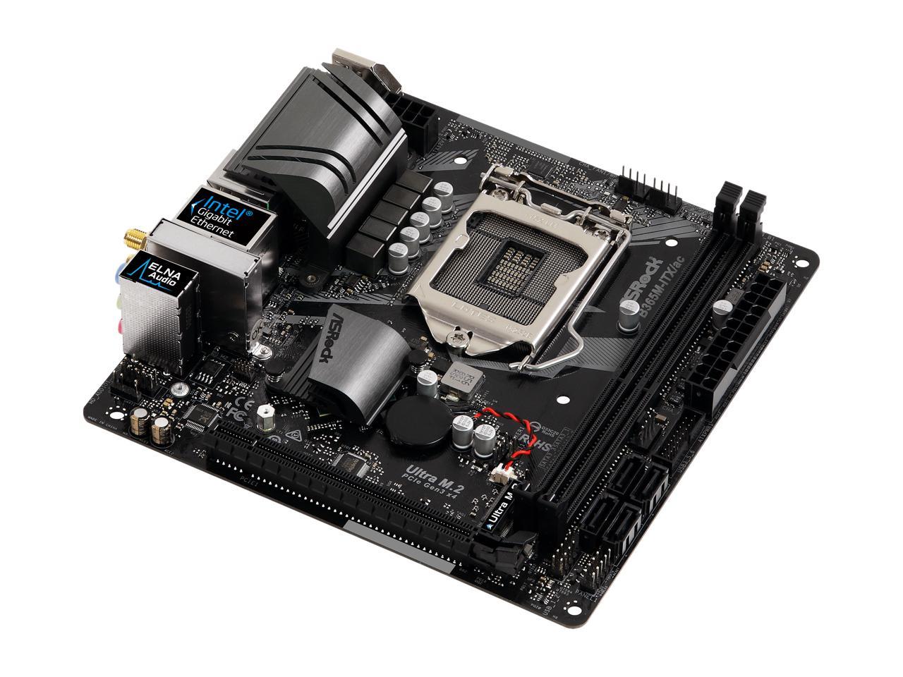 ASRock B365M-ITX/ac LGA 1151 (300 Series) Intel B365 HDMI SATA 6Gb/s USB 3.1 Mini ITX Intel Motherboard
