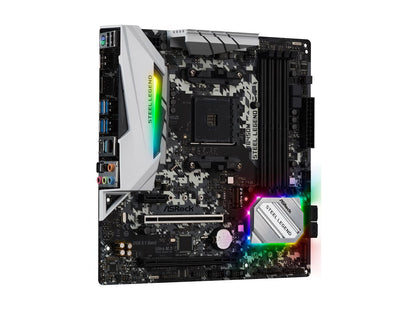 ASRock B450M Steel Legend AM4 AMD Promontory B450 SATA 6Gb/s Micro ATX AMD Motherboard