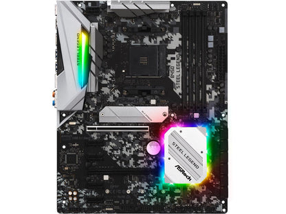 ASRock B450 Steel Legend AM4 AMD Promontory B450 SATA 6Gb/s ATX AMD Motherboard