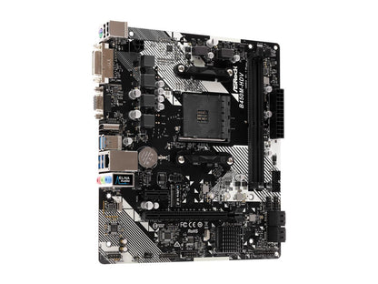 ASRock B450M-HDV R4.0 AM4 AMD Promontory B450 SATA 6Gb/s Micro ATX AMD Motherboard