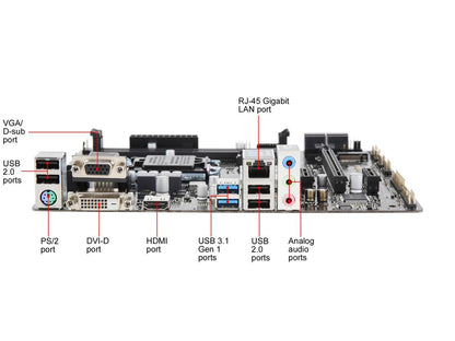 ASRock H310CM-HDV/M.2 LGA 1151 (300 Series) Intel H310 HDMI SATA 6Gb/s USB 3.1 Micro ATX Intel Motherboard