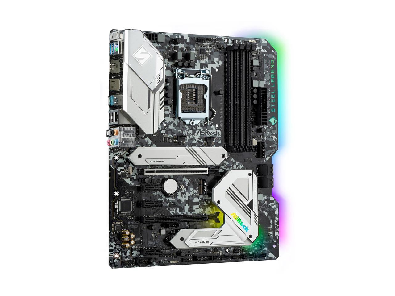 ASRock Z390 STEEL LEGEND LGA 1151 (300 Series) Intel Z390 HDMI SATA 6Gb/s USB 3.1 USB 3.0 ATX Intel Motherboard