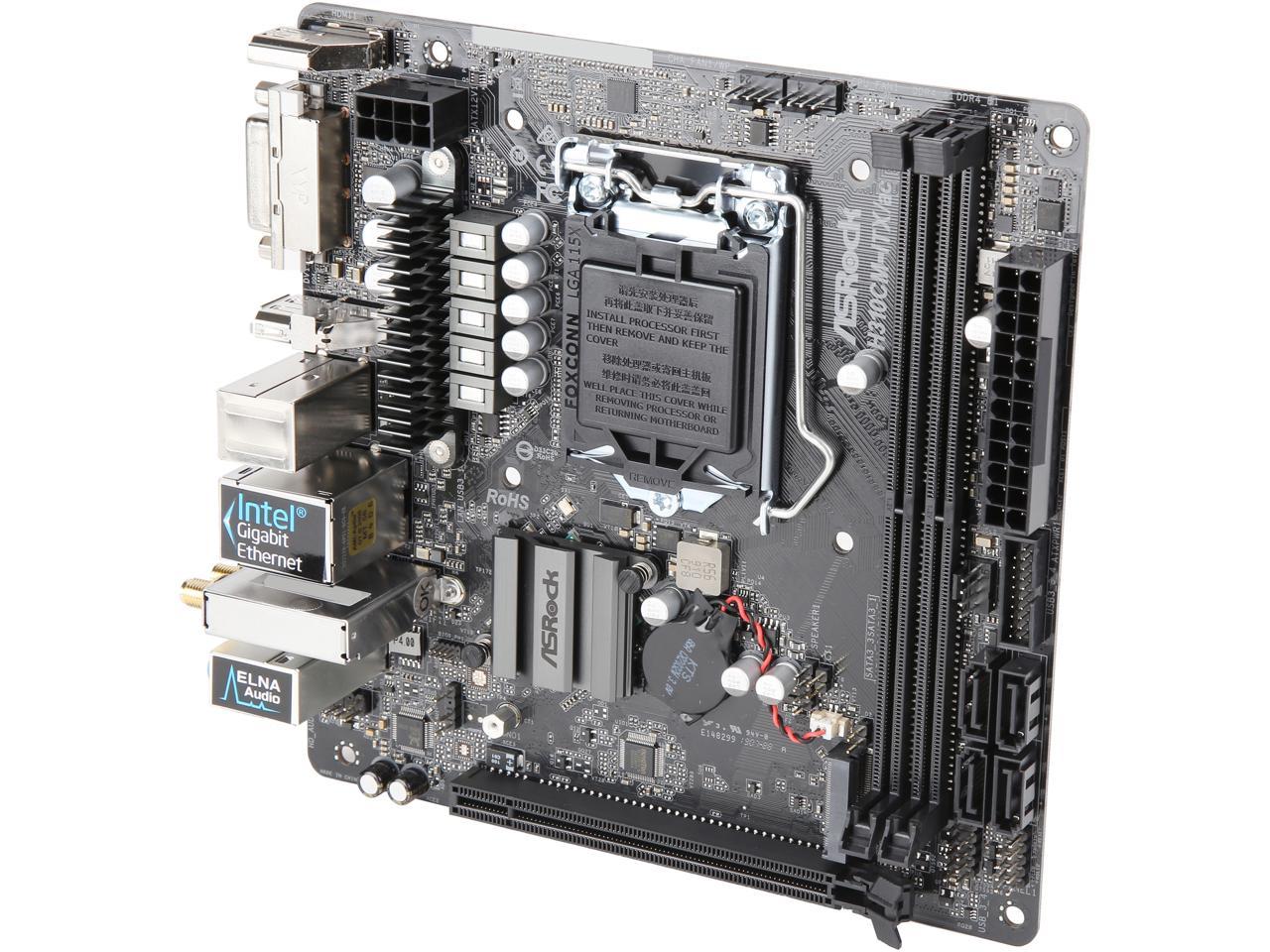 ASRock H310CM-ITX/ac LGA 1151 (300 Series) Intel H310 SATA 6Gb/s Mini ITX Intel Motherboard