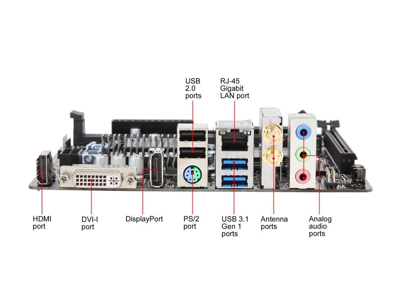 ASRock H310CM-ITX/ac LGA 1151 (300 Series) Intel H310 SATA 6Gb/s Mini ITX Intel Motherboard