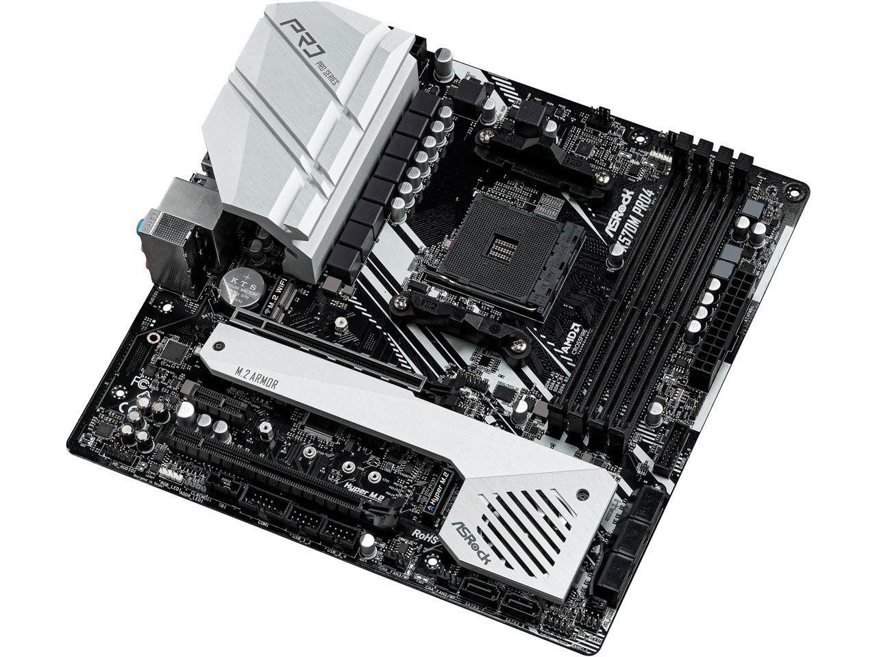 ASRock X570M PRO4 AM4 AMD X570 SATA 6Gb/s Micro ATX AMD Motherboard