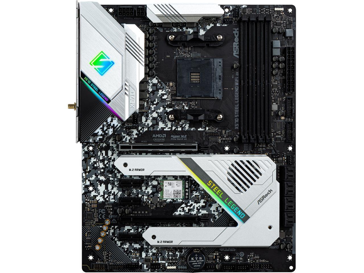 ASRock X570 STEEL LEGEND WIFI AX AM4 AMD X570 SATA 6Gb/s ATX AMD Motherboard