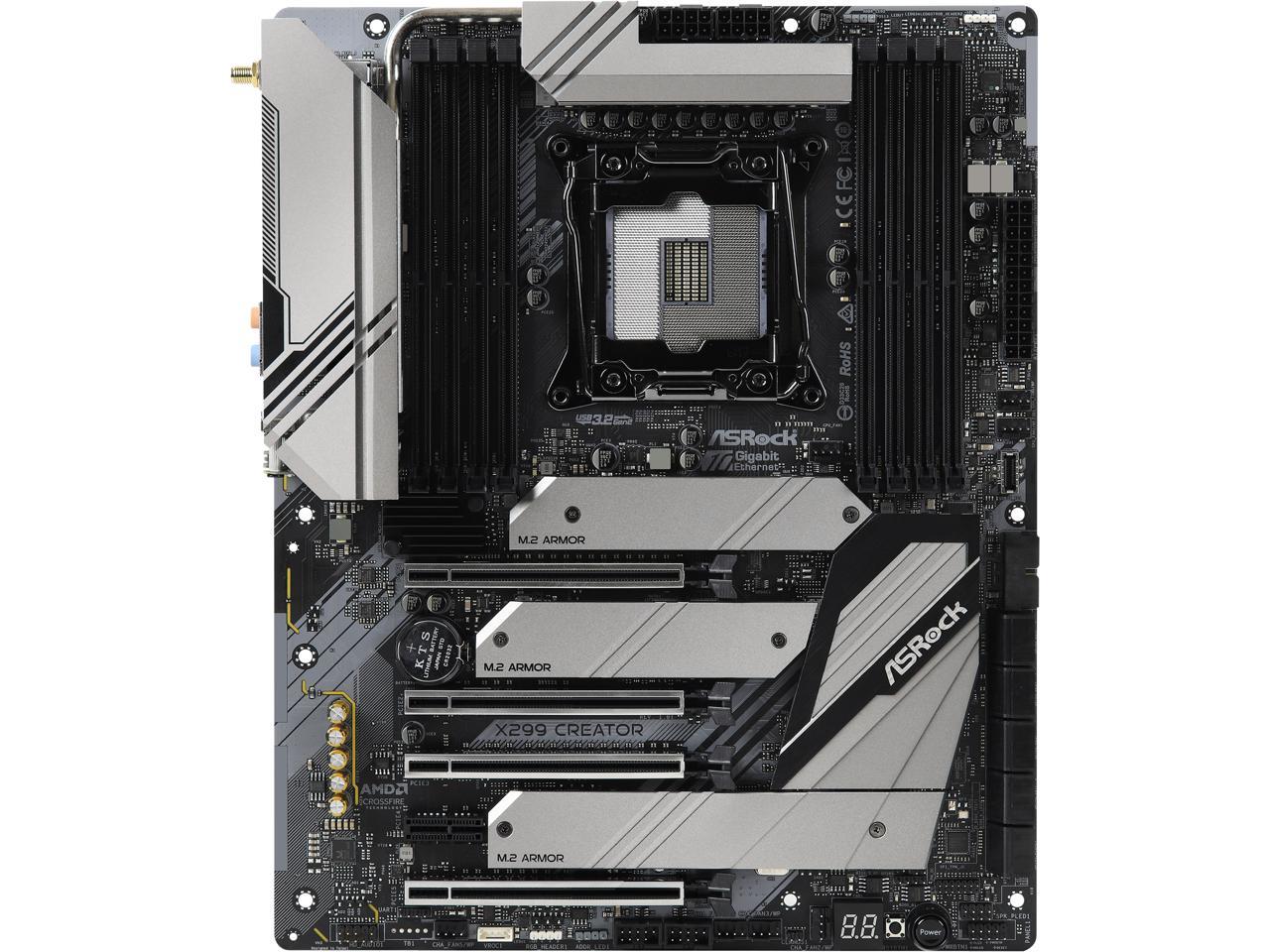 ASRock X299 CREATOR LGA 2066 Intel X299 SATA 6Gb/s ATX Intel Motherboard