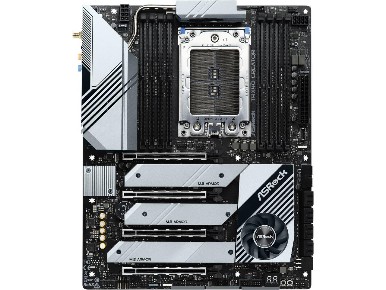ASRock TRX40 CREATOR sTRX4 AMD TRX40 SATA 6Gb/s ATX AMD Motherboard