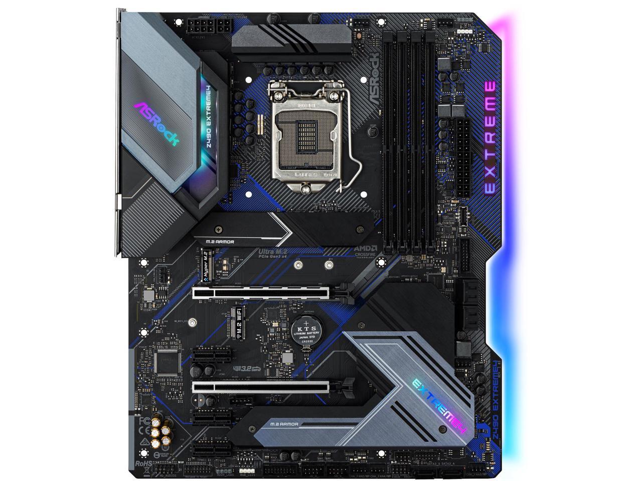 ASRock Z490 Extreme4 LGA 1200 Intel Z490 SATA 6Gb/s ATX Intel Motherboard