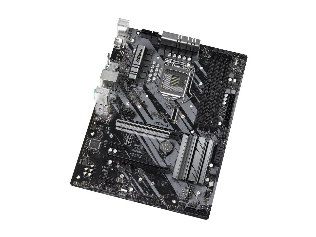 ASRock Z490 Phantom Gaming 4/2.5G LGA 1200 Intel Z490 SATA 6Gb/s ATX Intel Motherboard