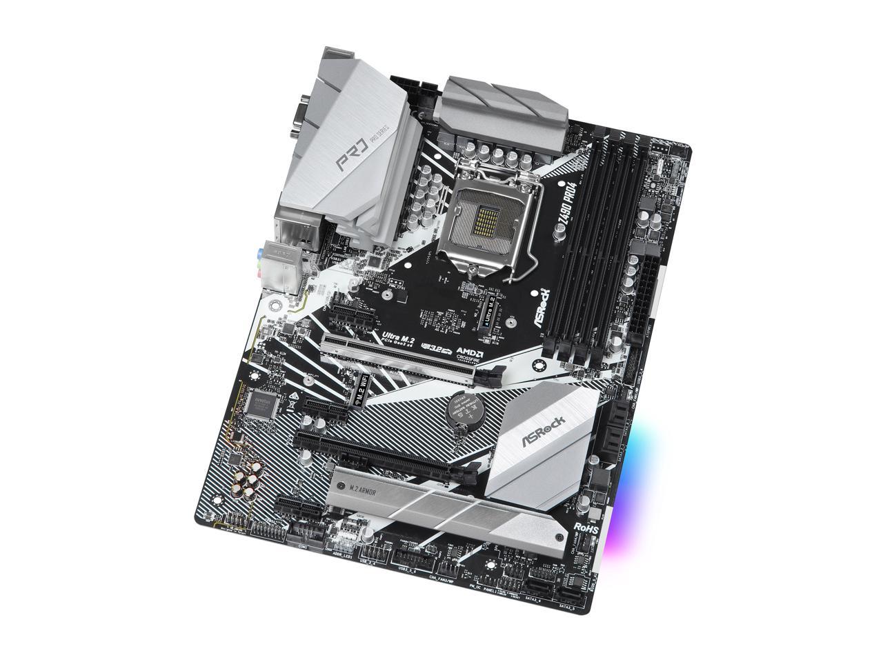ASRock Z490 Pro4 LGA 1200 Intel Z490 SATA 6Gb/s ATX Intel Motherboard