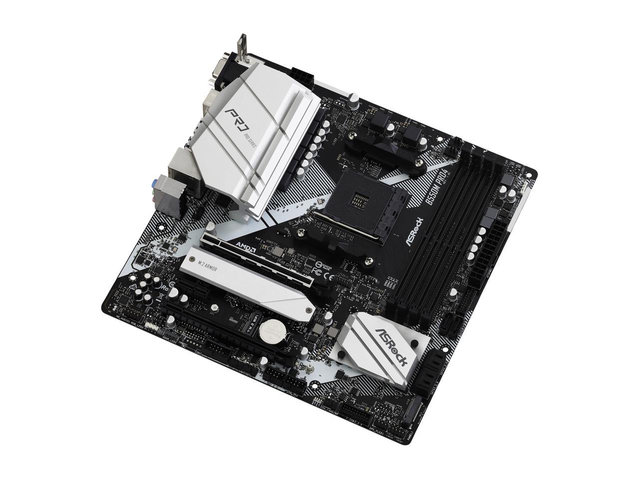 ASRock B550M PRO4 AM4 AMD B550 SATA 6Gb/s Micro ATX AMD Motherboard