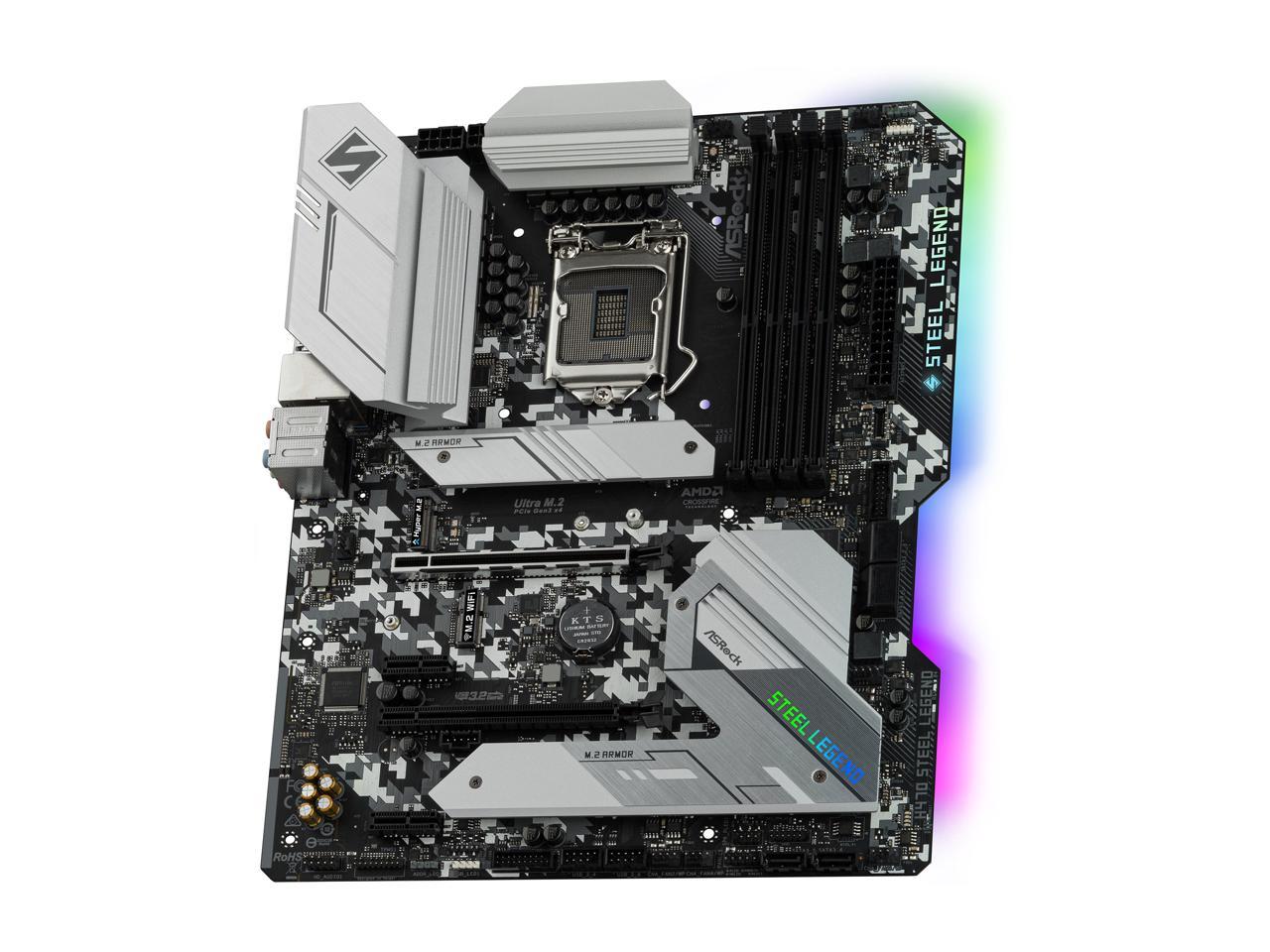 ASRock H470 STEEL LEGEND LGA 1200 Intel H470 SATA 6Gb/s ATX Intel Motherboard
