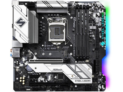 ASRock B460M STEEL LEGEND LGA 1200 Intel B460 SATA 6Gb/s Micro ATX Intel Motherboard
