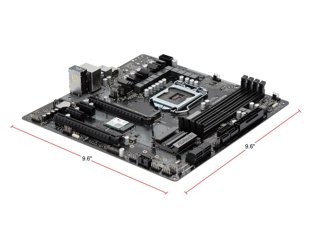 ASRock B360M IB-R LGA 1151 (300 Series) Intel B360 SATA 6Gb/s Micro ATX Intel Motherboard