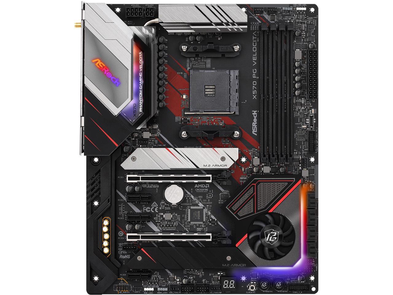 ASRock X570 PG VELOCITA AM4 AMD X570 SATA 6Gb/s ATX AMD Motherboard